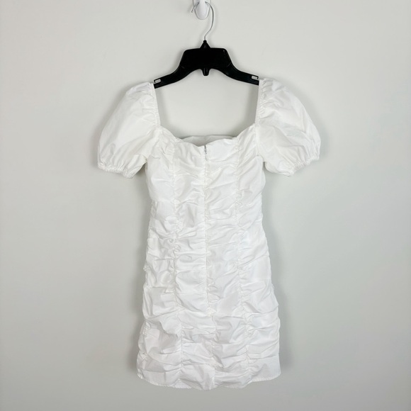 Superdown Rumor Ruched Dress in White Size S - Picture 4 of 10